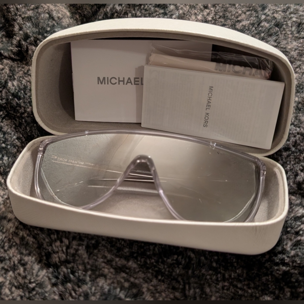 Michael Kors Transparent Frame Sunglasses - Picture 3 of 3
